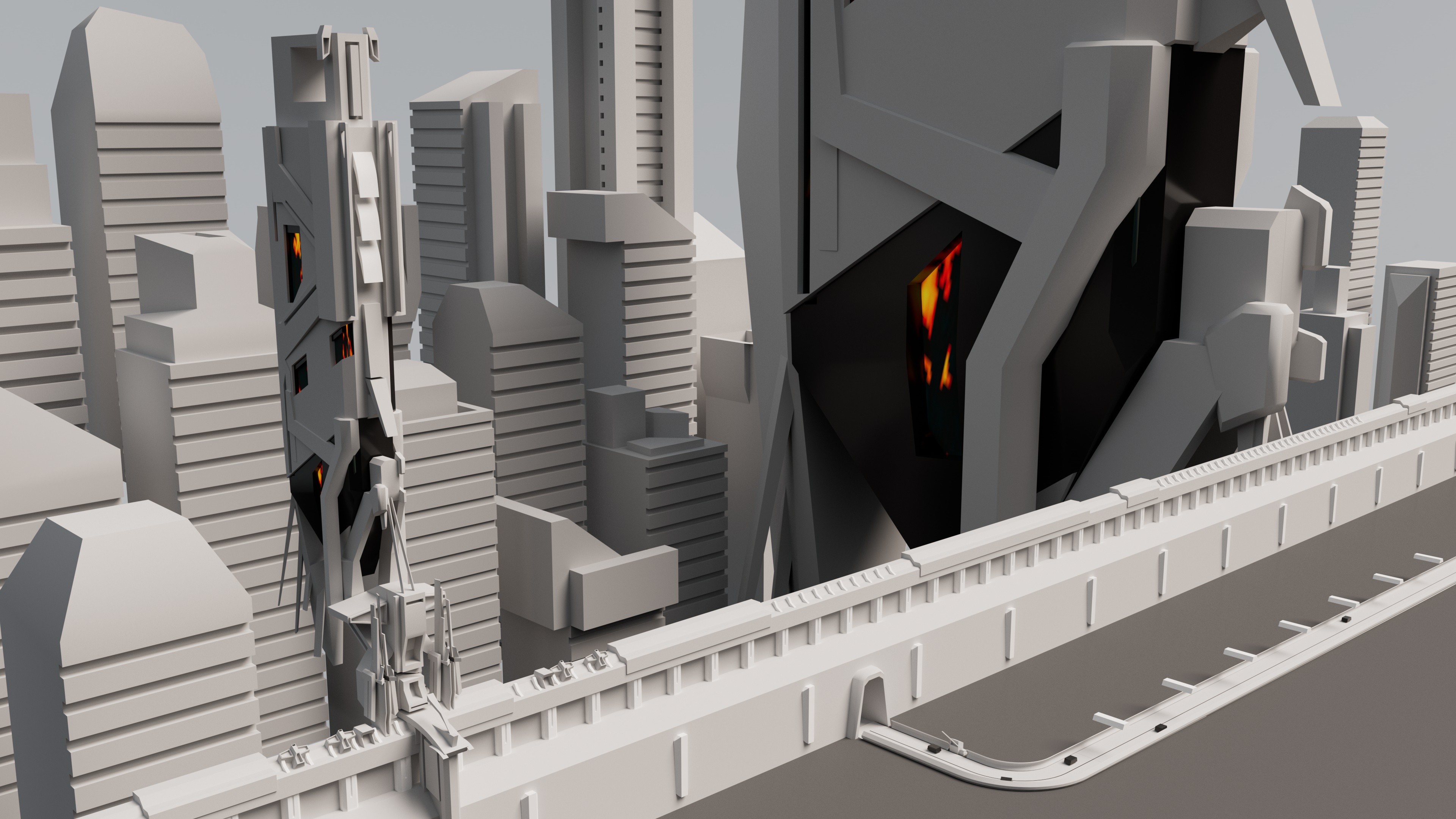 Ciudad Futuristica 3D
